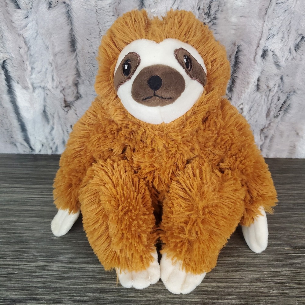 Wishpets ALEXANDRIA Brown Sloth Plush Crouching 8" Stuffed Animal, Cute - EUC